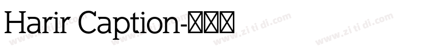 Harir Caption字体转换